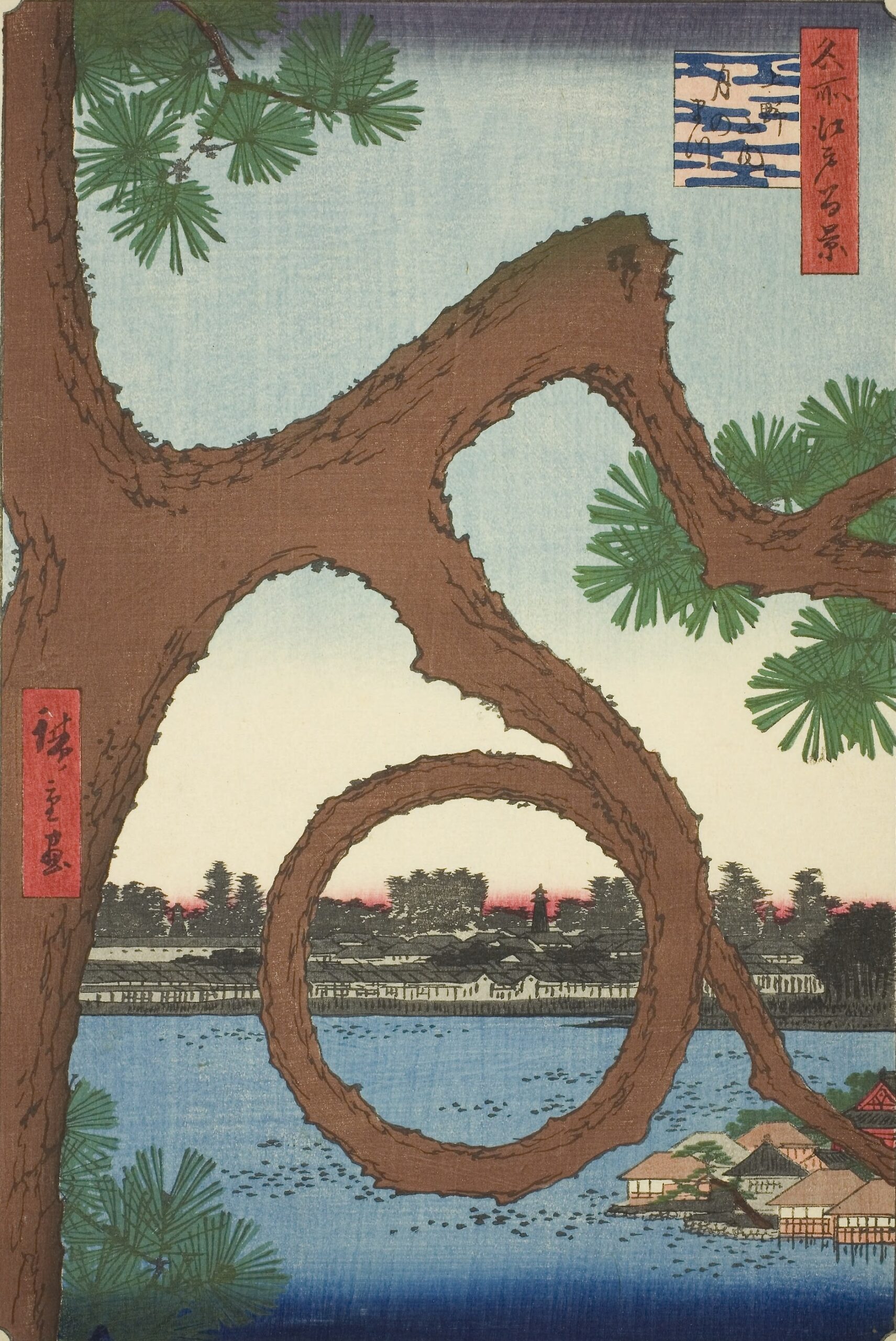 Utagawa Hiroshige One Hundred Famous Views of Edo Moon Festival in Ueno　　　歌川広重